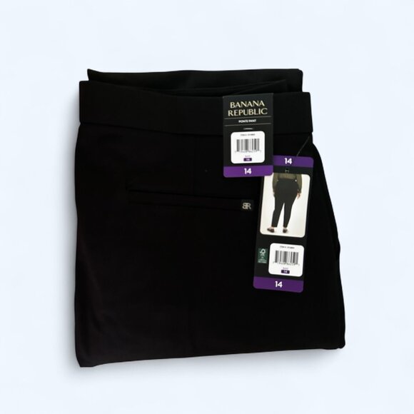 Banana Republic Women's Ponte Pant Black Size 14 - Picture 4 of 7